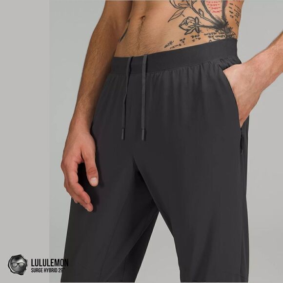 LULULEMON MEN’S SURGE HYBRID JOGGER 29” IN GRAPHITE GREY MEN’S SIZE XS TRACK NEW - Picture 7 of 15